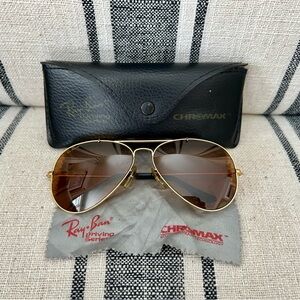Ray-Ban Chromax USA Driving Aviator Sunglasses *VINTAGE*